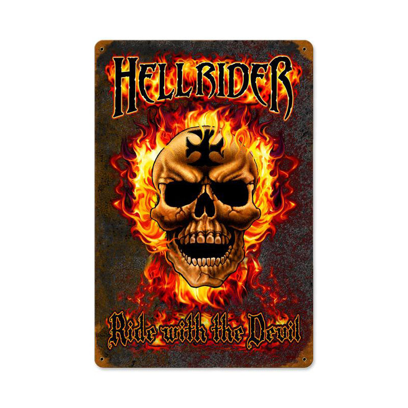 Hell Rider Vintage Sign