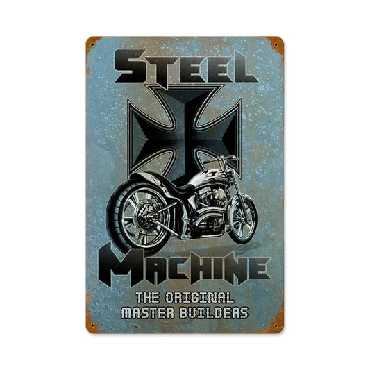 Steel Machine Vintage Sign