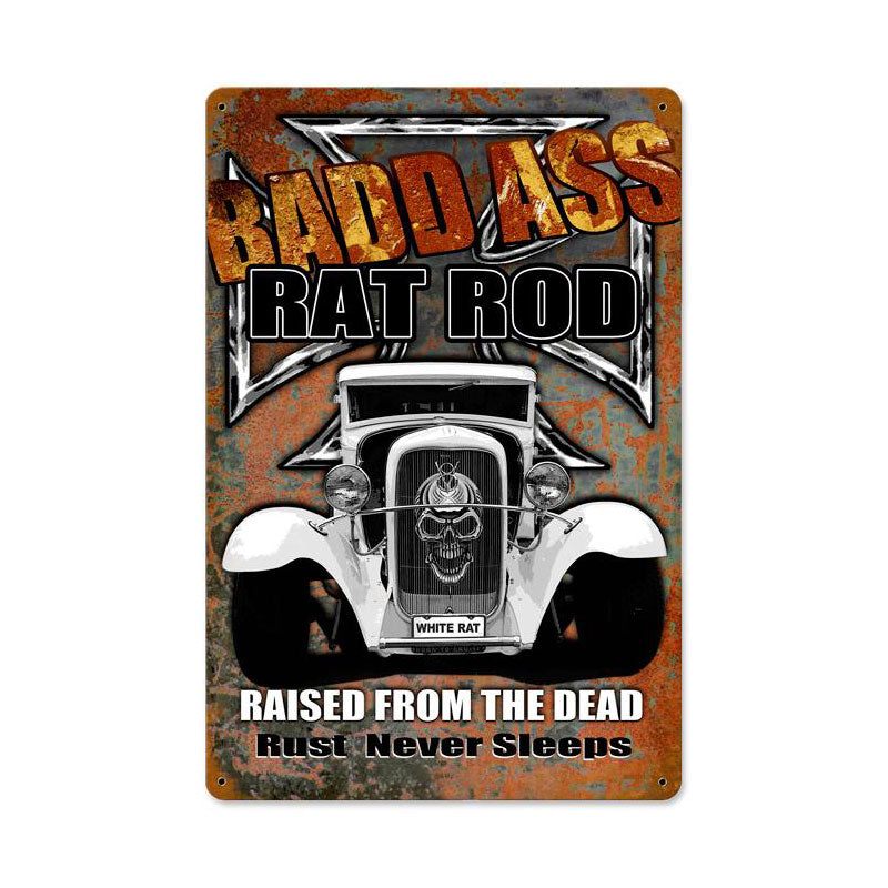 Bad Ass Ratrod Vintage Sign