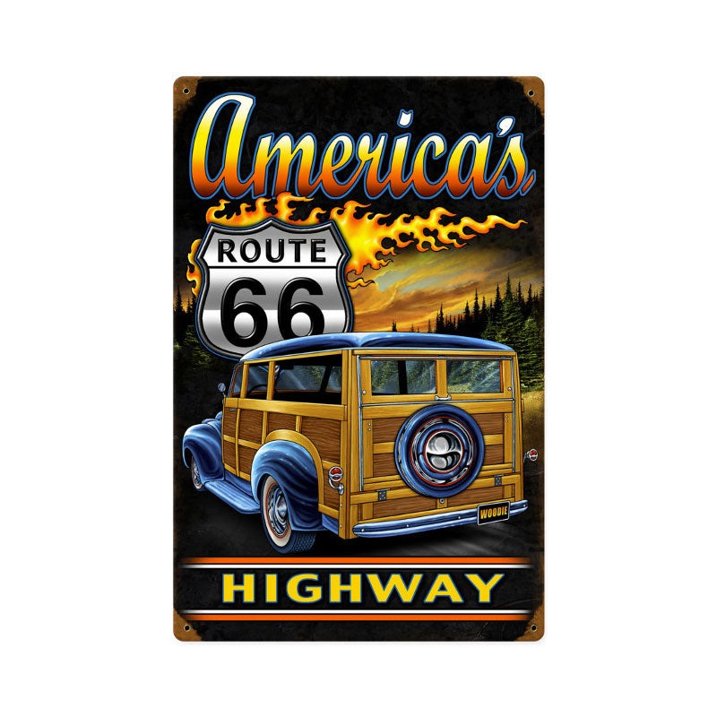 American Woodie Vintage Sign