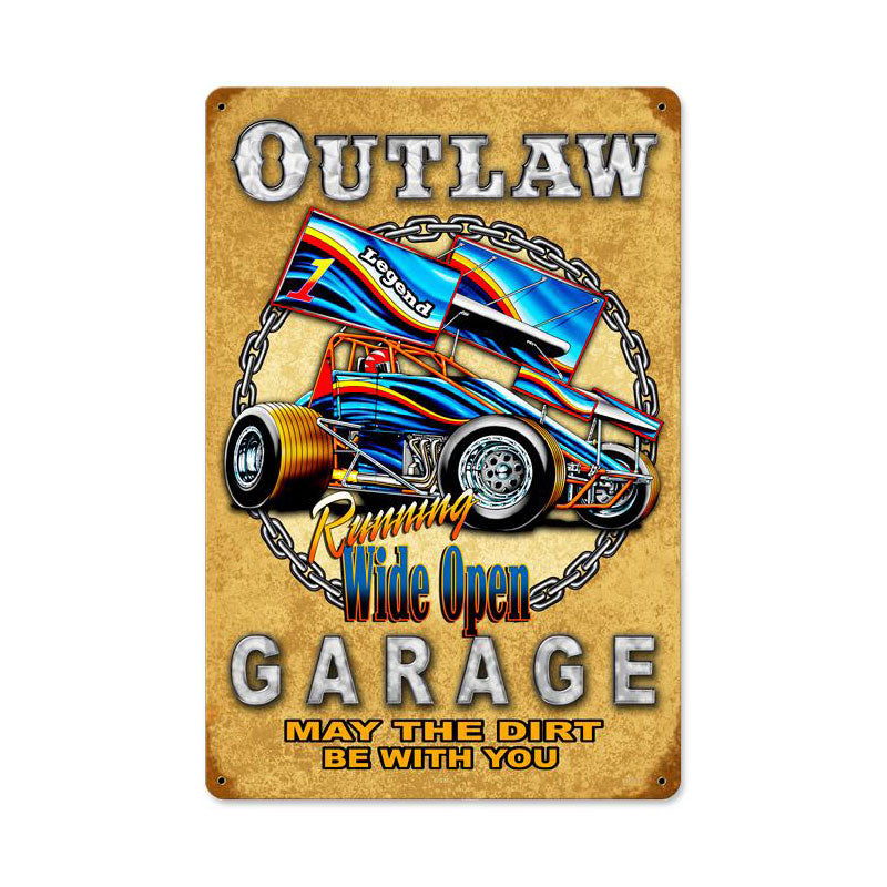 Outlaw Garage Vintage Sign