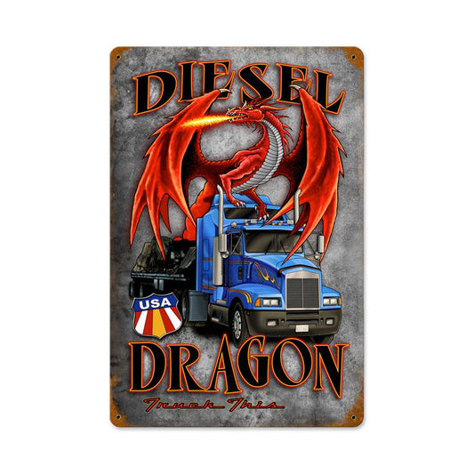 Diesel Dragon Vintage Sign