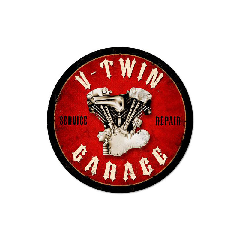 V-Twin Garage Vintage Sign