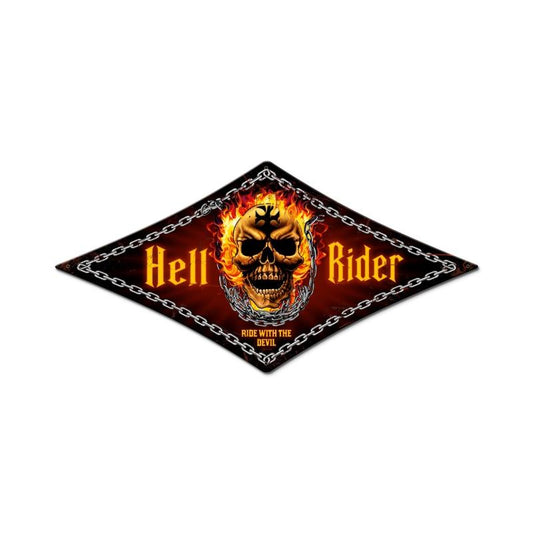 Hell Rider Vintage Sign