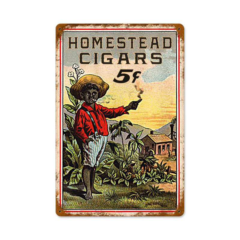 Homestead Cigars Vintage Sign