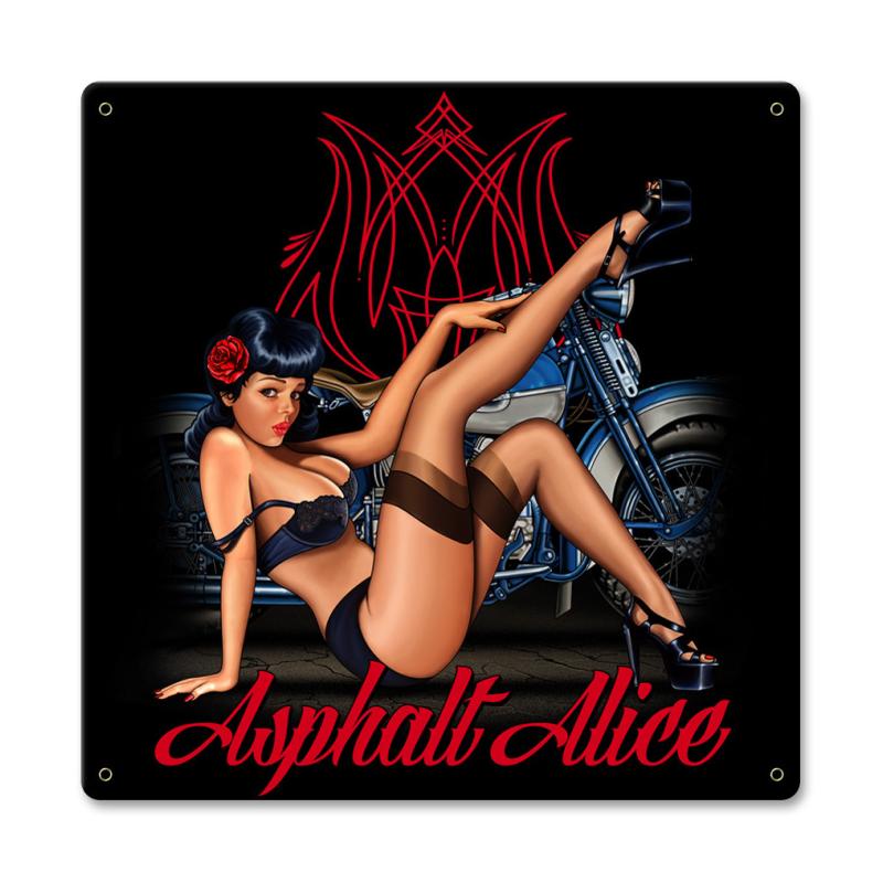 Asphalt Alice 5 Vintage Sign