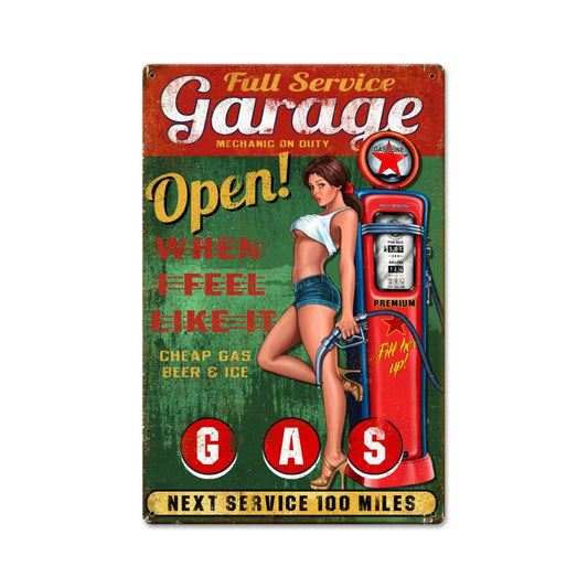 Full Service Garage 3 Vintage Sign