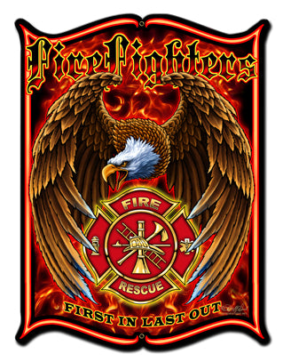 Firfighters Vintage Sign