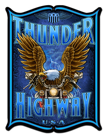 Thunder Hwy Vintage Sign