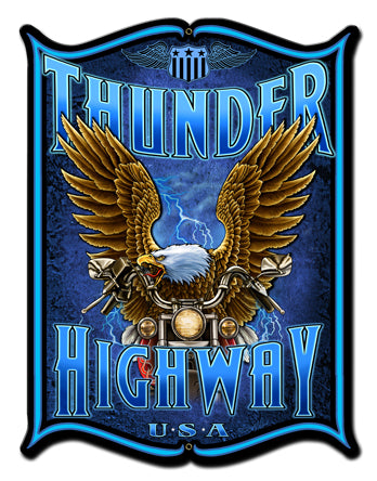 Thunder Hwy Vintage Sign