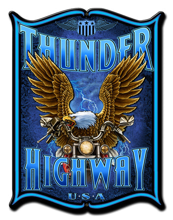Thunder Hwy Vintage Sign