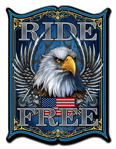 Ride Free Vintage Sign