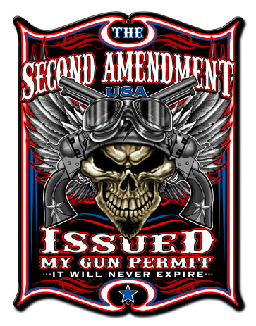 2nd Amendment Vintage Sign