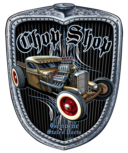 Chop Shop Grill Vintage Sign