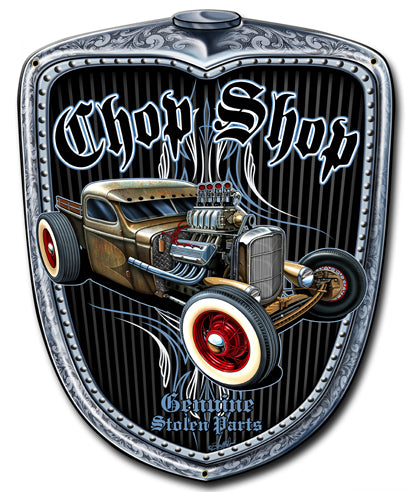 Chop Shop Grill Vintage Sign