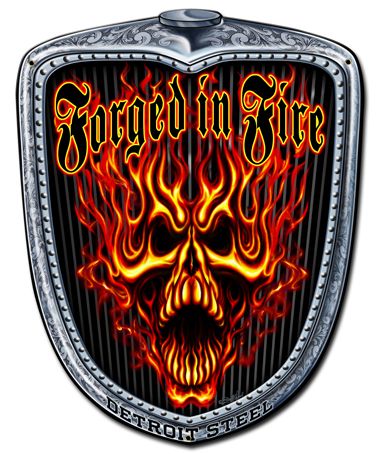 Forged Grill Vintage Sign