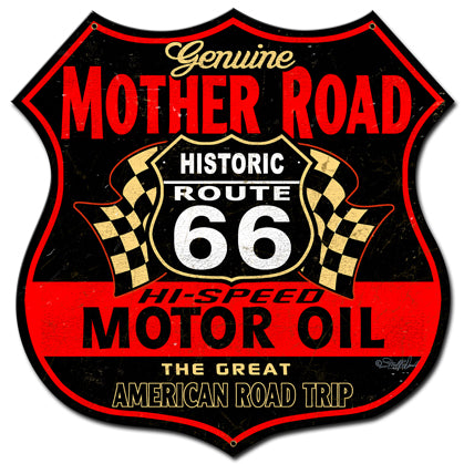 Route 66 The Mother Road Sign Vintage Sign