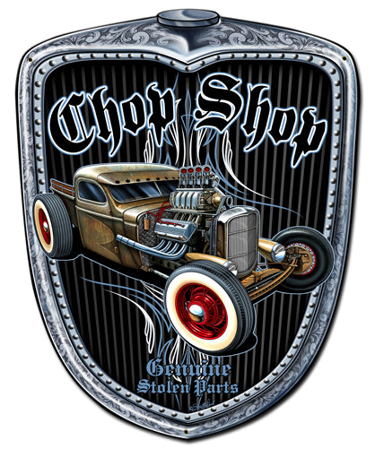 Chop Shop Grill Vintage Sign