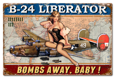 B-24 Liberator Vintage Sign