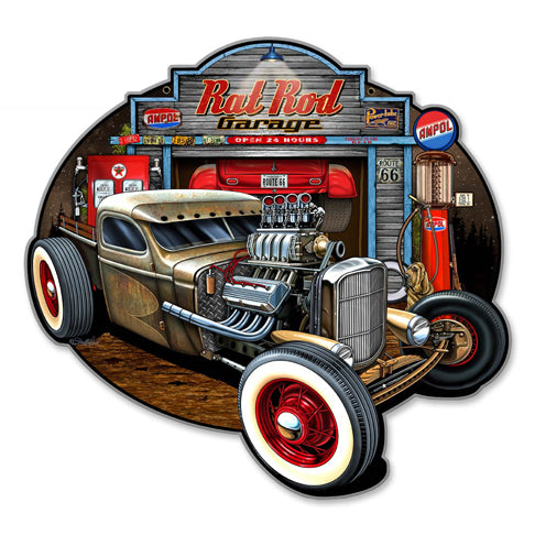 Rat Rod Garage Vintage Sign