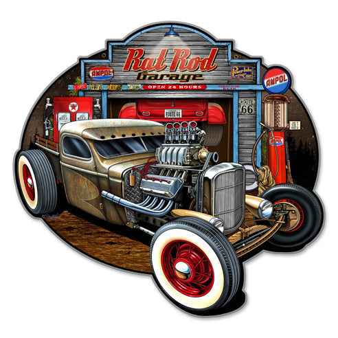 Rat Rod Garage Vintage Sign
