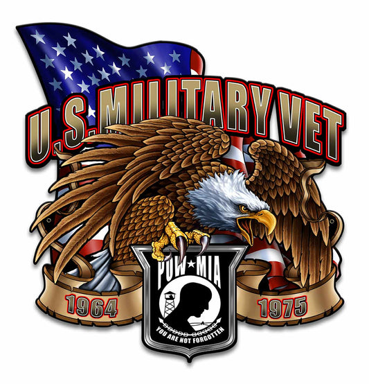 US Military Vet Eagle Vintage Sign