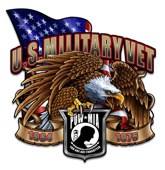 US Military Vet Eagle Vintage Sign