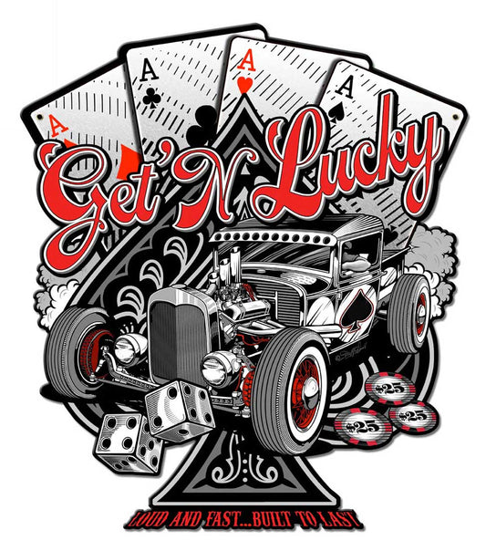 Get N Lucky Vintage Sign