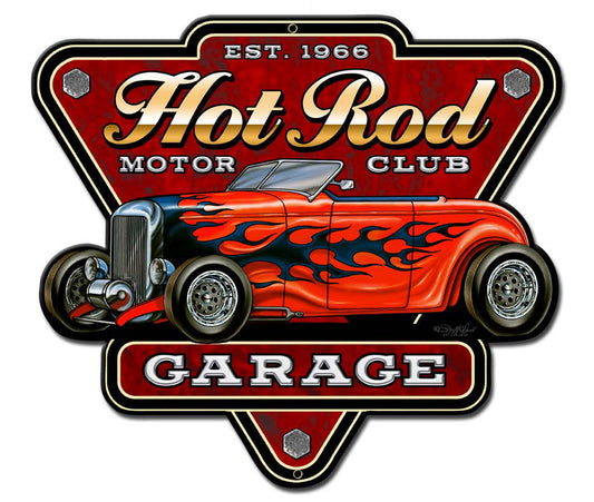 Hot Rod Garage Vintage Sign