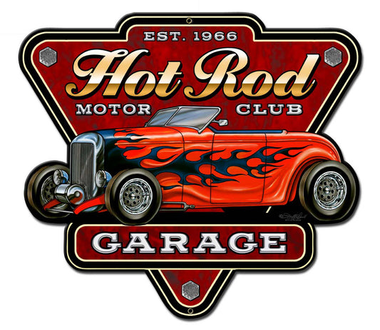 Hot Rod Garage Vintage Sign