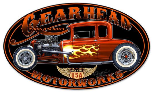 Gearhead Motorworks Vintage Sign
