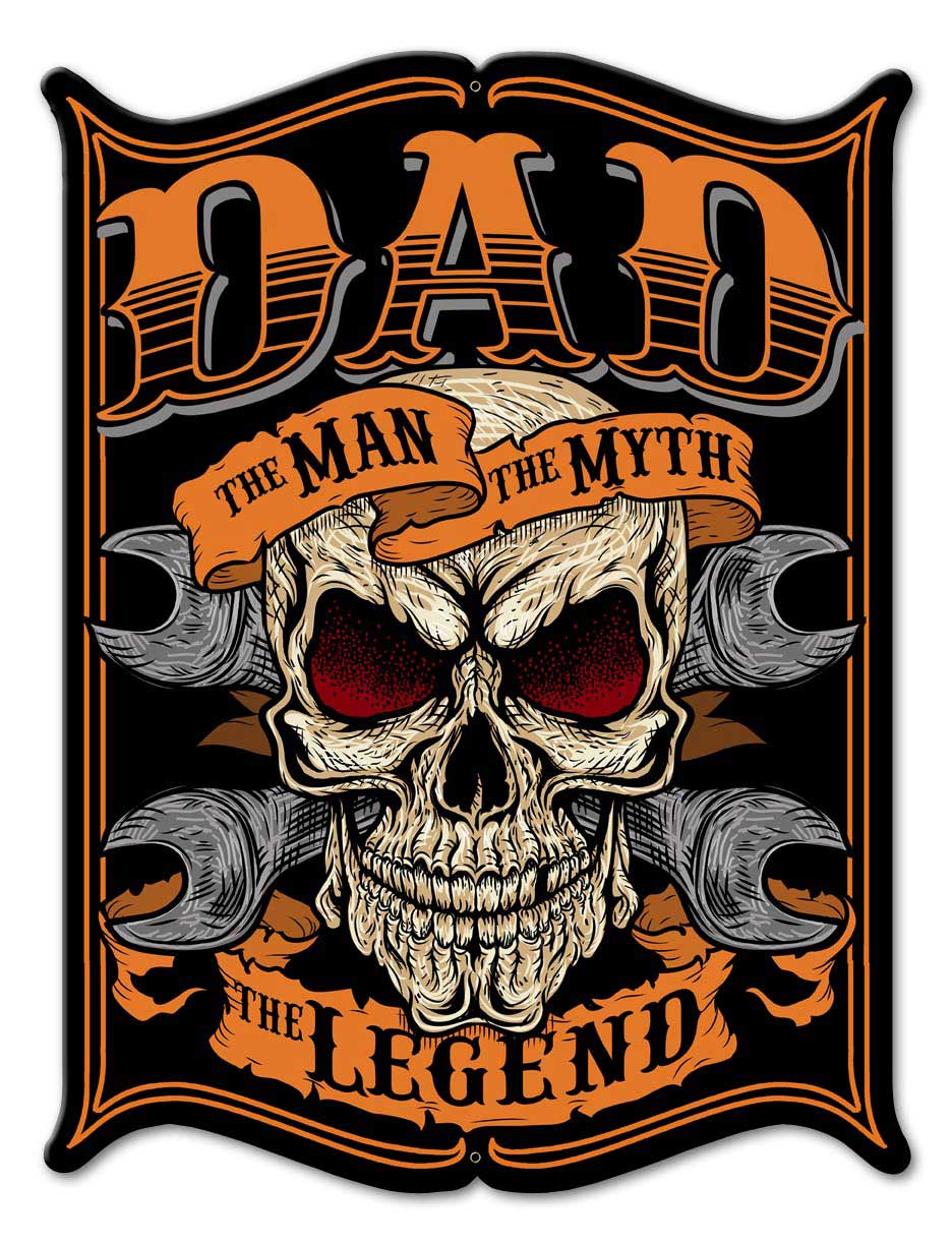 Dad The Man Vintage Sign