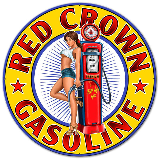 Red Crown New Vintage Sign