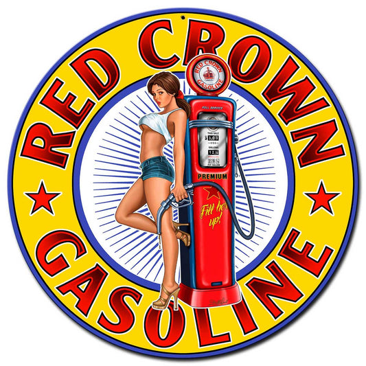 Red Crown New Vintage Sign