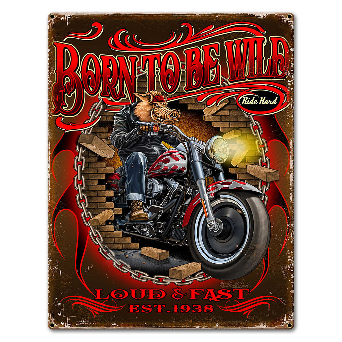 Born Wild 2 12 x 16 Custom Shape