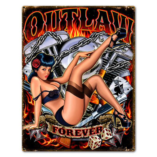Outlaw Forever 12 x 16 Custom Shape