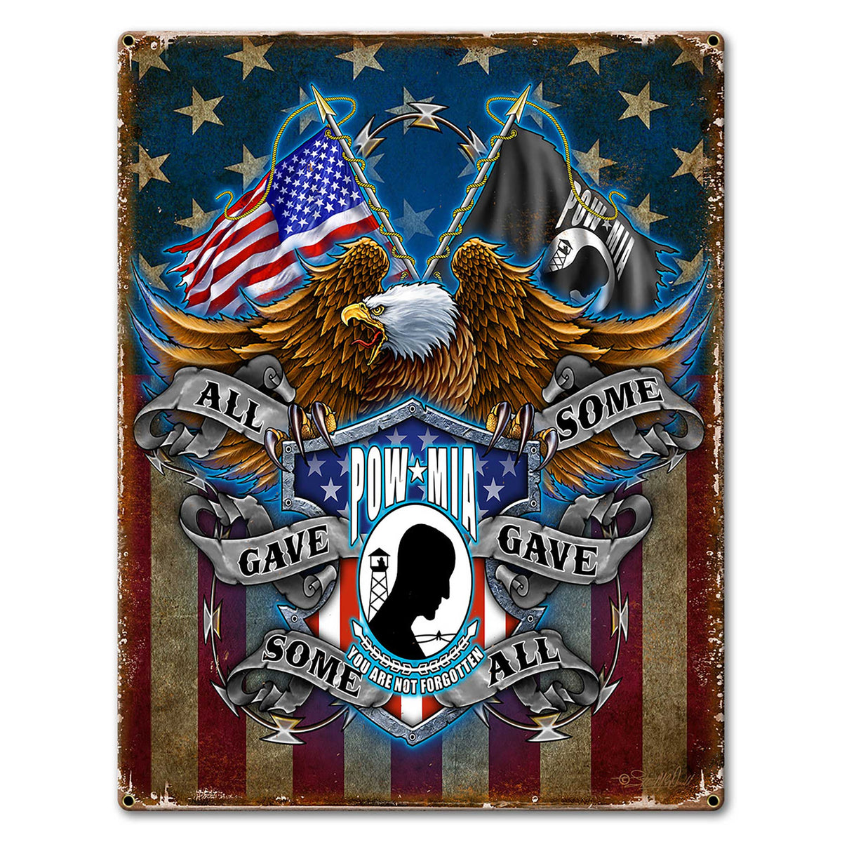 POW Shield X 12 x 16 Custom Shape