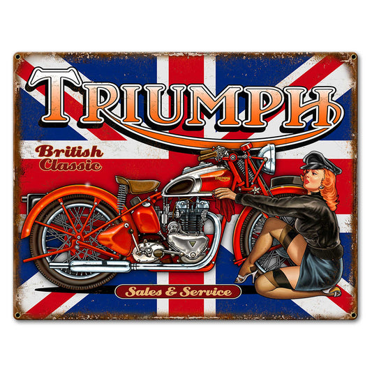 Triumph Bike 6 23 x 30 Custom Shape