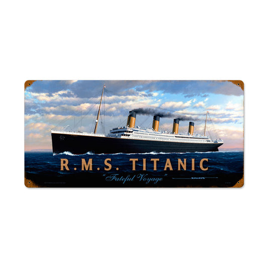 Rms Titanic Vintage Sign