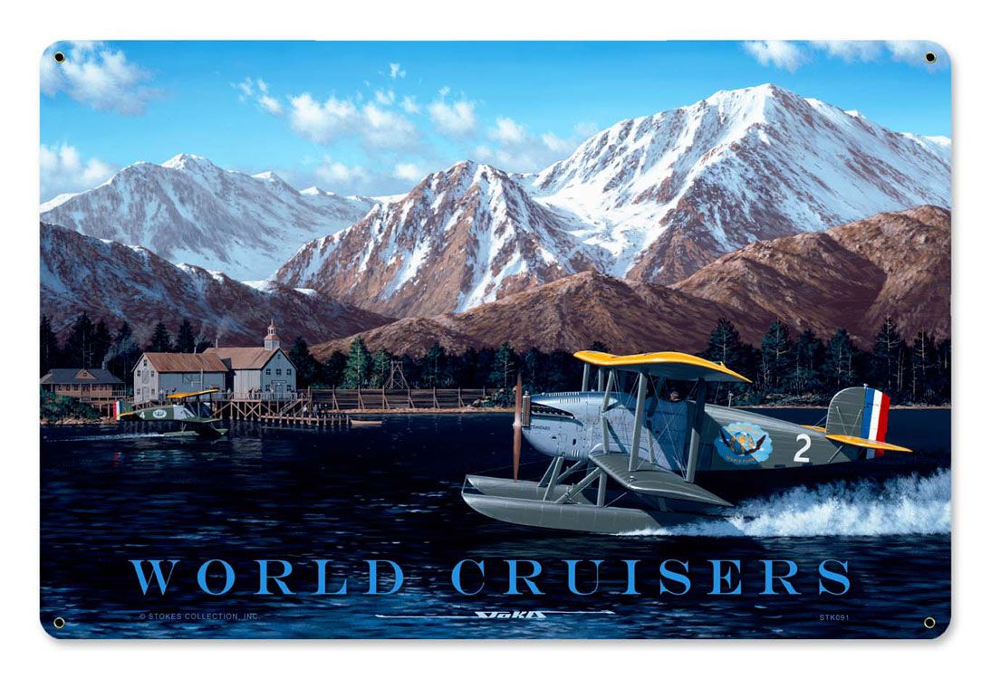 World Cruisers Vintage Sign