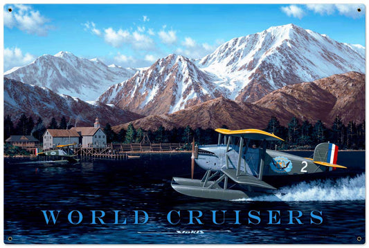 World Cruisers XL Vintage Sign