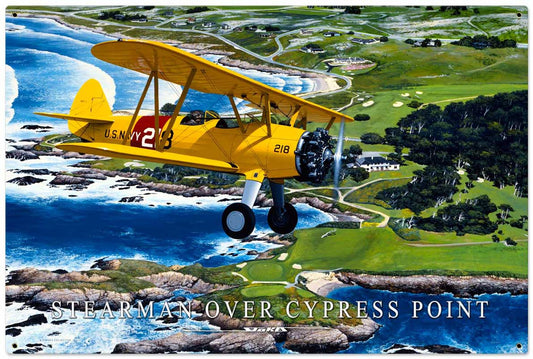 Stearman Cypress Point XL Vintage Sign