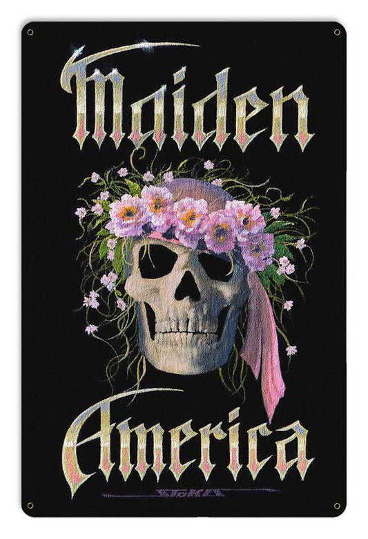 MAIDEN AMERICA Vintage Sign