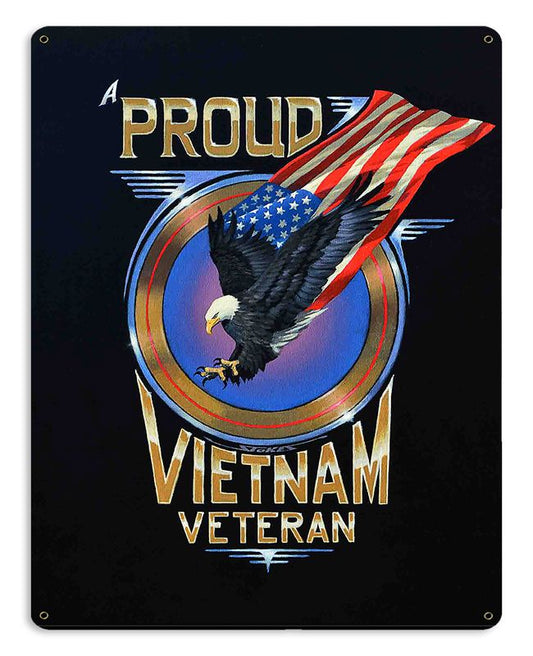 PROUD VIETNAM VET Vintage Sign