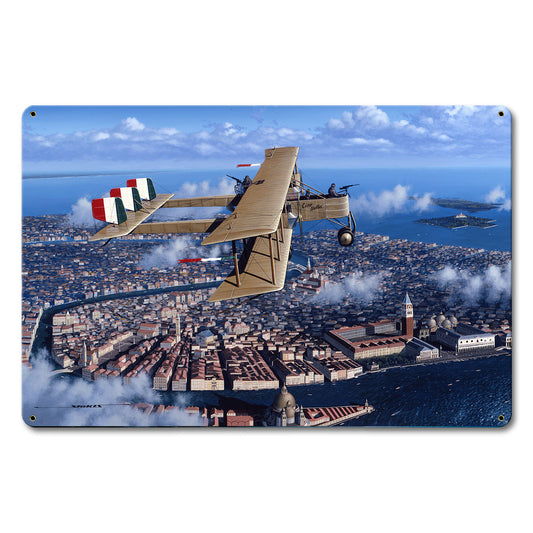 Ciao Bella Over Venice 18 X 12 vintage metal sign