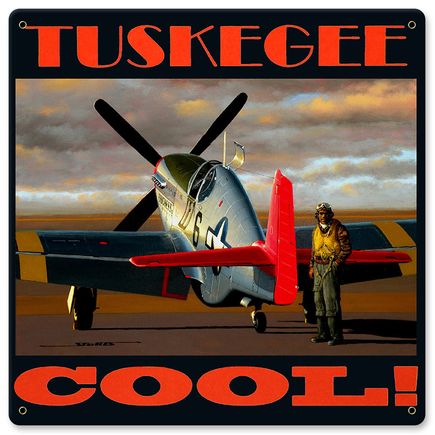 Tuskegee Cool 12 X 12 vintage metal sign