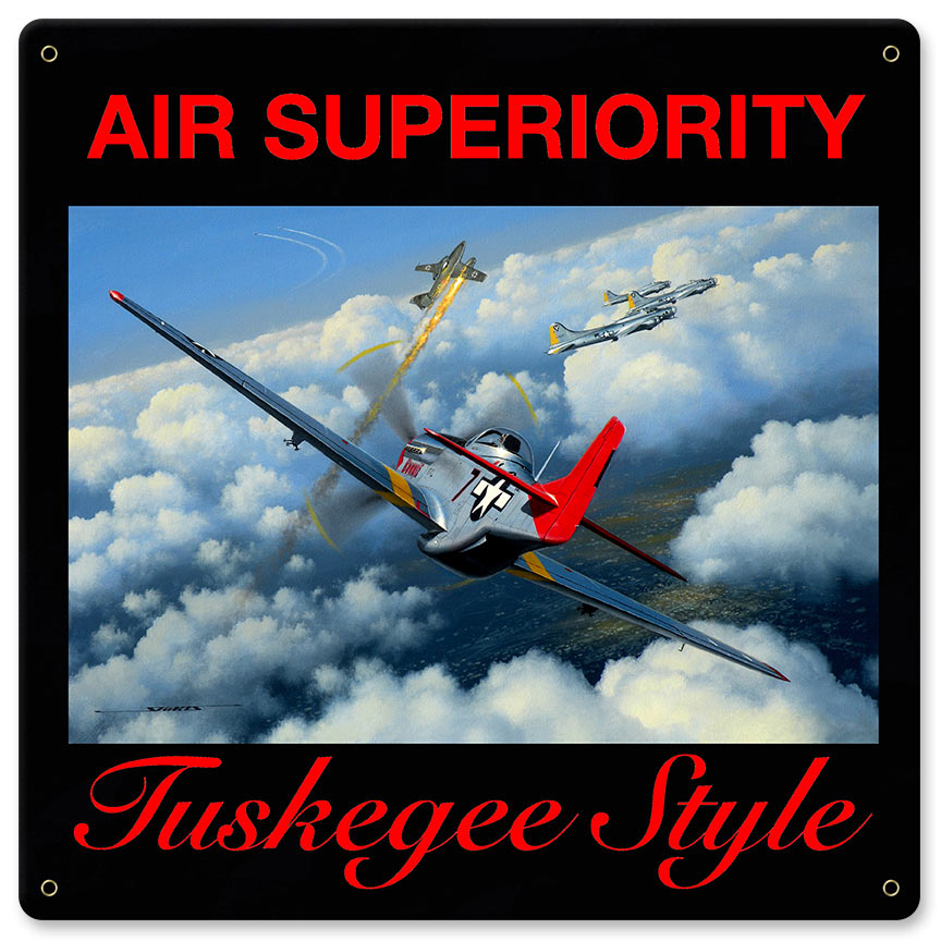 Tuskegee Style 12 X 12 vintage metal sign