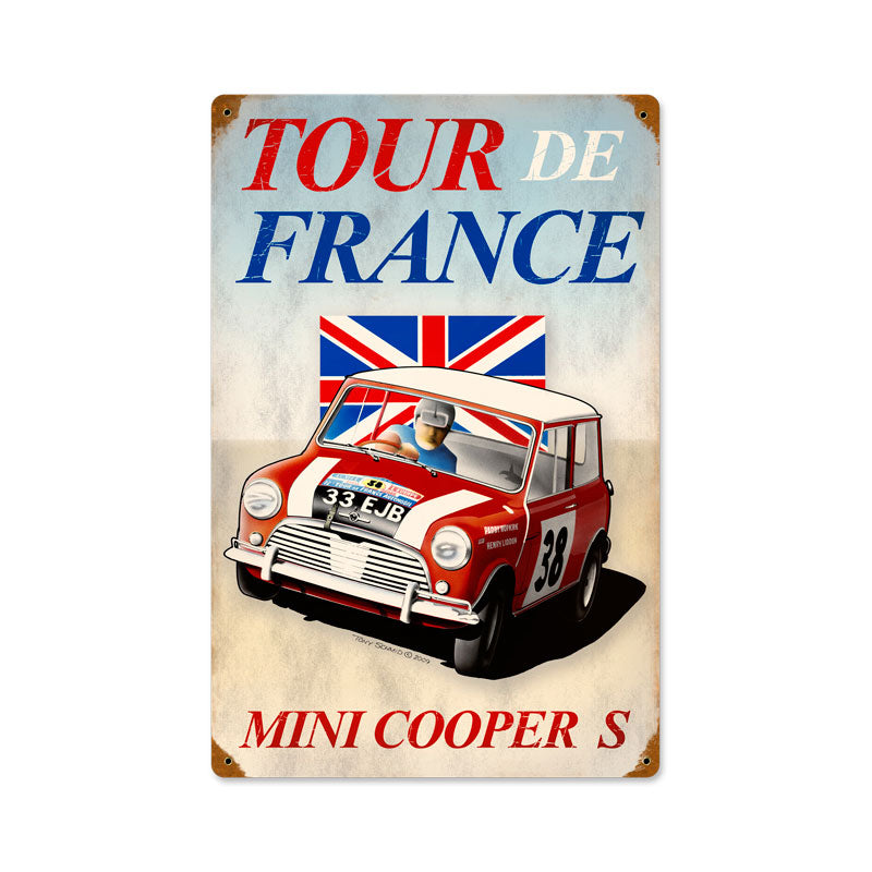 Mini Cooper Vintage Sign