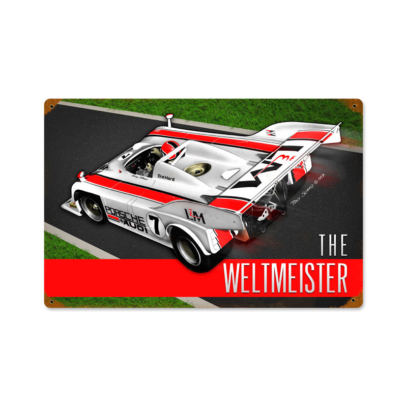 Porsche Weltmeister Vintage Sign