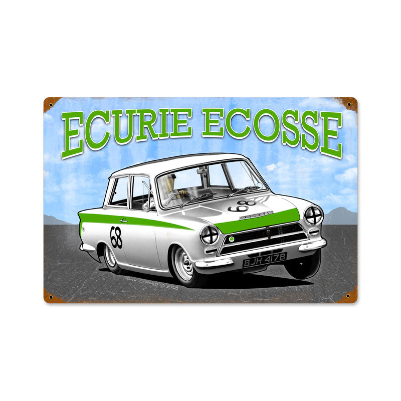 Consul Ecurie Ecosse Vintage Sign